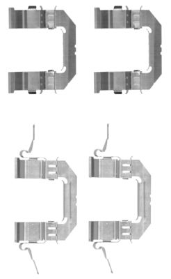 HELLA Tartozékkészlet, tárcsafékbetét 8DZ355203-741