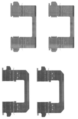 HELLA Tartozékkészlet, tárcsafékbetét 8DZ355203-771