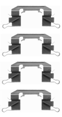 HELLA Tartozékkészlet, tárcsafékbetét 8DZ355203-781