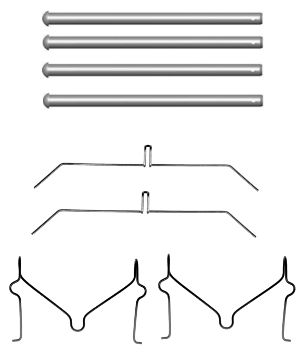 HELLA Tartozékkészlet, tárcsafékbetét 8DZ355204-551