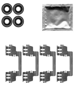 HELLA Tartozékkészlet, tárcsafékbetét 8DZ355204-761