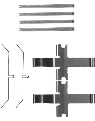 HELLA Tartozékkészlet, tárcsafékbetét 8DZ355204-961