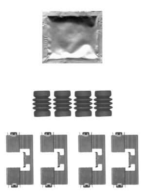 HELLA Tartozékkészlet, tárcsafékbetét 8DZ355205-171