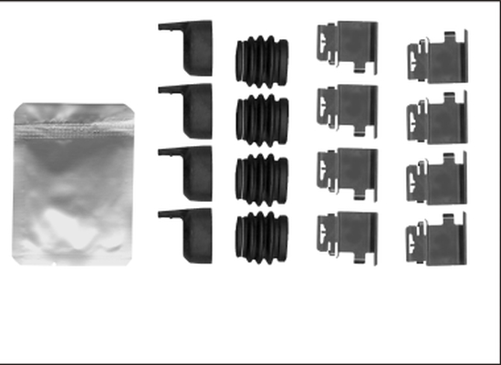 HELLA Tartozékkészlet, tárcsafékbetét 8DZ355206-001