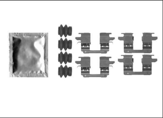 HELLA Tartozékkészlet, tárcsafékbetét 8DZ355205-531