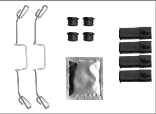 HELLA Féknyereg javítókészlet 8DZ355205-611