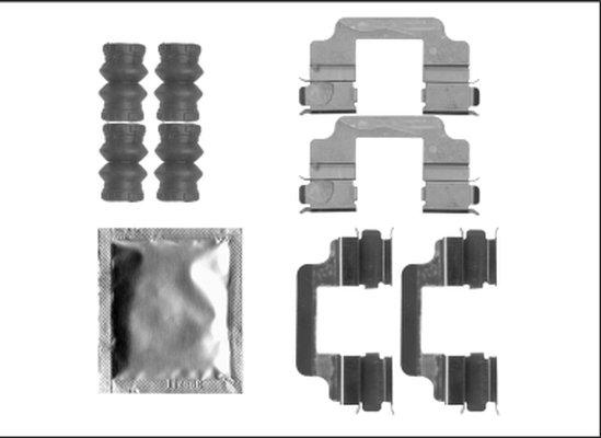 HELLA Tartozékkészlet, tárcsafékbetét 8DZ355205-621