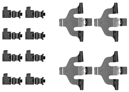 HELLA Tartozékkészlet, tárcsafékbetét 8DZ355206-251