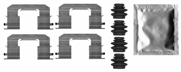 HELLA Tartozékkészlet, tárcsafékbetét 8DZ355206-701