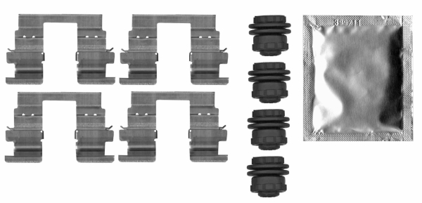 HELLA Tartozékkészlet, tárcsafékbetét 8DZ355206-281