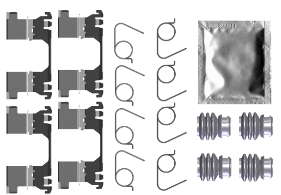 HELLA Tartozékkészlet, tárcsafékbetét 8DZ355206-791