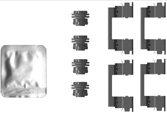 HELLA Tartozékkészlet, tárcsafékbetét 8DZ355207-361