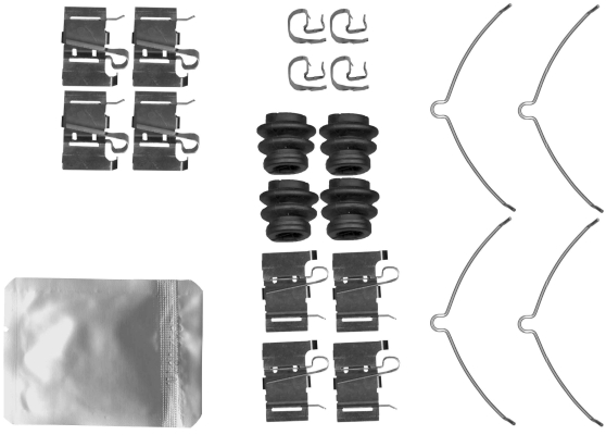 HELLA Tartozékkészlet, tárcsafékbetét 8DZ355206-781