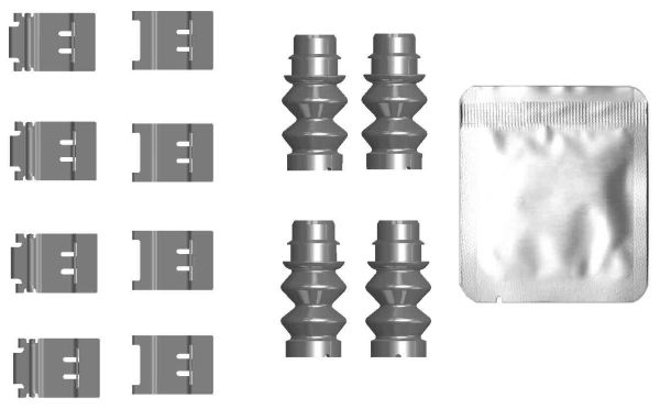 HELLA Tartozékkészlet, tárcsafékbetét 8DZ355206-741