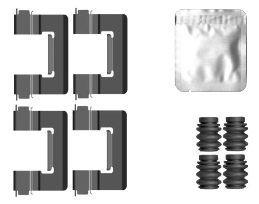 HELLA Tartozékkészlet, tárcsafékbetét 8DZ355207-151