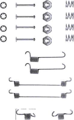 HELLA Tartozékkészlet, fékpofa 8DZ355200-061