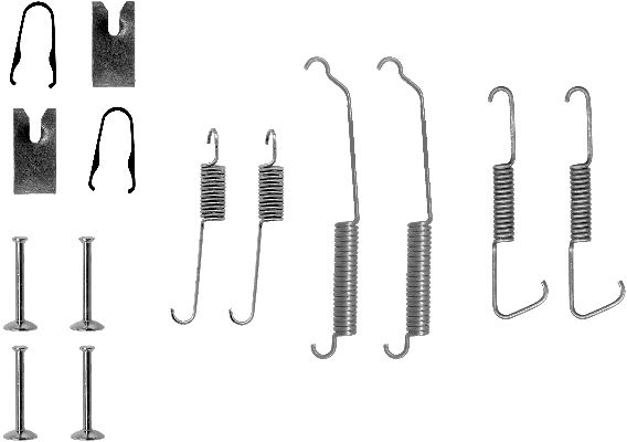 HELLA Tartozékkészlet, fékpofa 8DZ355200-491