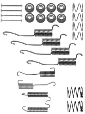 HELLA Tartozékkészlet, fékpofa 8DZ355200-501