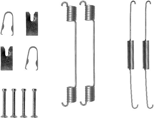 HELLA Tartozékkészlet, fékpofa 8DZ355200-541