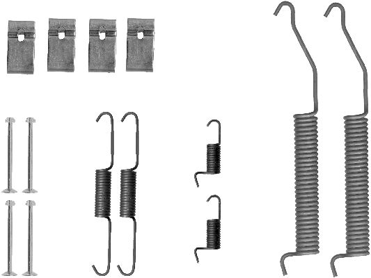 HELLA Tartozékkészlet, fékpofa 8DZ355200-951