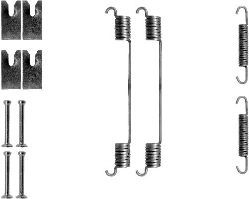 HELLA Tartozékkészlet, fékpofa 8DZ355200-651