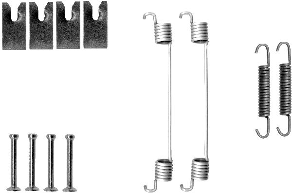 HELLA Tartozékkészlet, fékpofa 8DZ355200-701