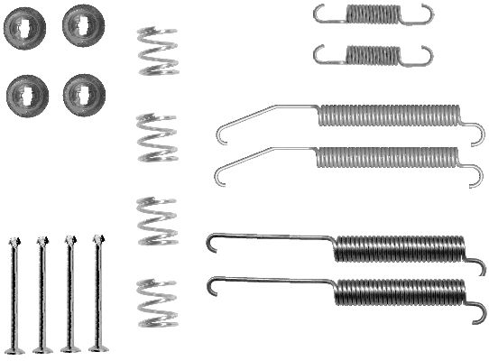 HELLA Tartozékkészlet, fékpofa 8DZ355200-791