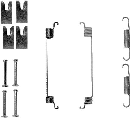 HELLA Tartozékkészlet, fékpofa 8DZ355200-841