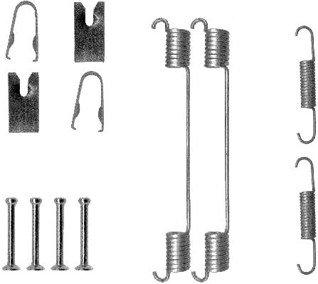 HELLA Tartozékkészlet, fékpofa 8DZ355200-871