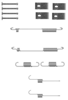 HELLA Tartozékkészlet, fékpofa 8DZ355200-941