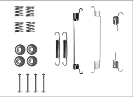 HELLA Tartozékkészlet, fékpofa 8DZ355205-831