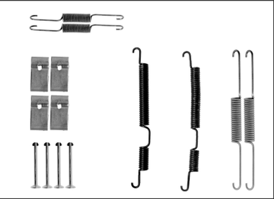 HELLA Tartozékkészlet, fékpofa 8DZ355205-861