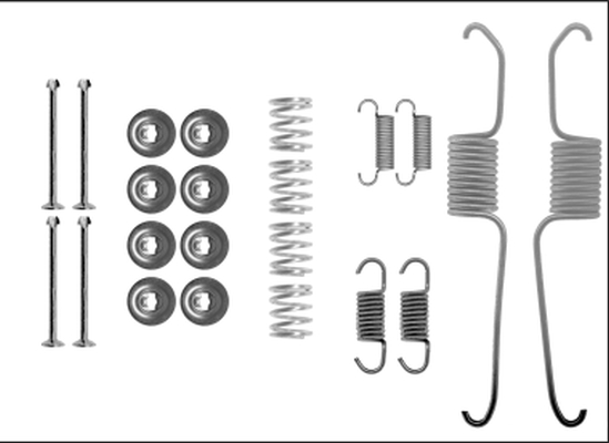 HELLA Tartozékkészlet, fékpofa 8DZ355205-801