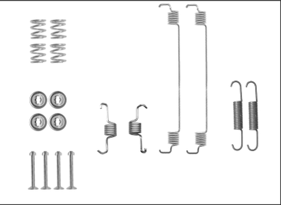 HELLA Tartozékkészlet, fékpofa 8DZ355206-051