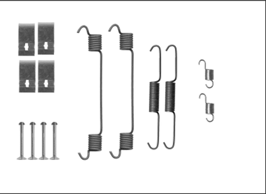 HELLA Tartozékkészlet, fékpofa 8DZ355206-101