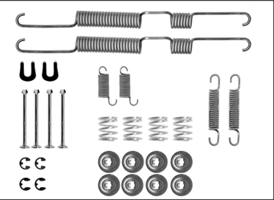 HELLA Tartozékkészlet, fékpofa 8DZ355206-061