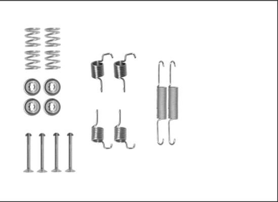 HELLA Tartozékkészlet, fékpofa 8DZ355205-951