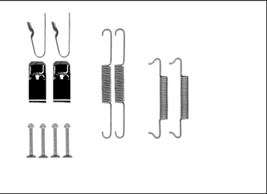 HELLA Tartozékkészlet, fékpofa 8DZ355206-131