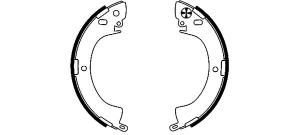 HELLA Fékpofa 8DB355000-821