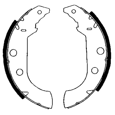 HELLA Fékpofa 8DB355001-101