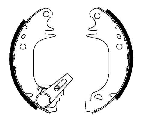 HELLA Fékpofa 8DB355038-091