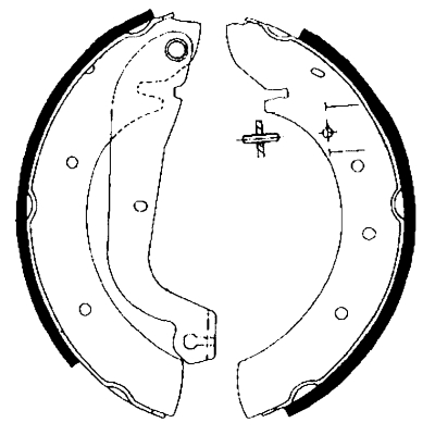 HELLA Fékpofa 8DB355001-451