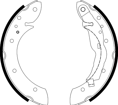 HELLA Fékpofa 8DB355001-241