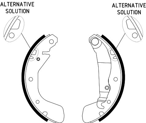 HELLA Fékpofa 8DB355001-301