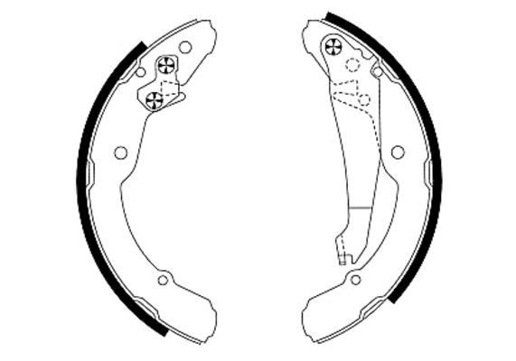 HELLA Fékpofa 8DB355001-691