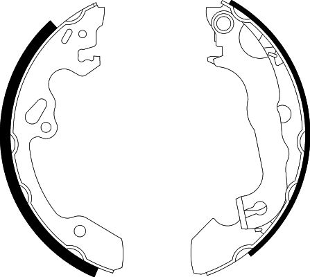 HELLA Fékpofa 8DB355002-231