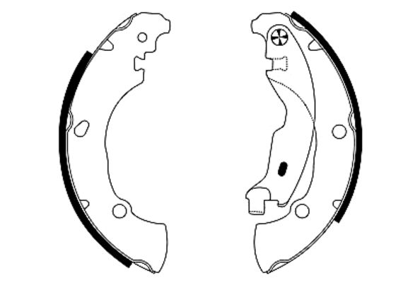 HELLA Fékpofa 8DB355005-171