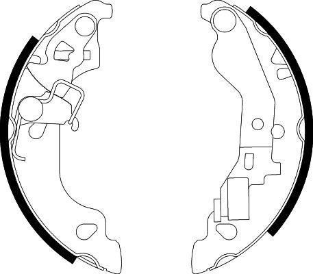 HELLA Fékpofa 8DB355002-571