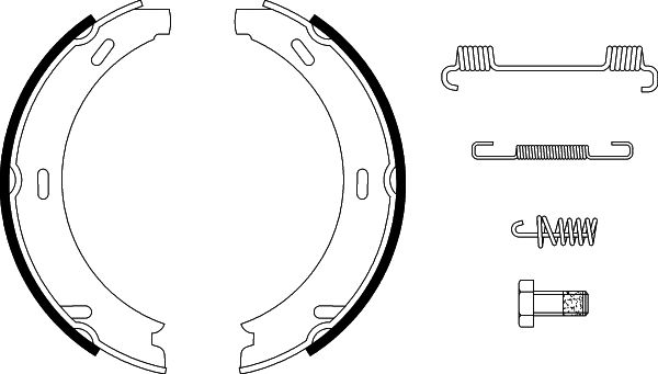 HELLA Fékpofa 8DA355050-441