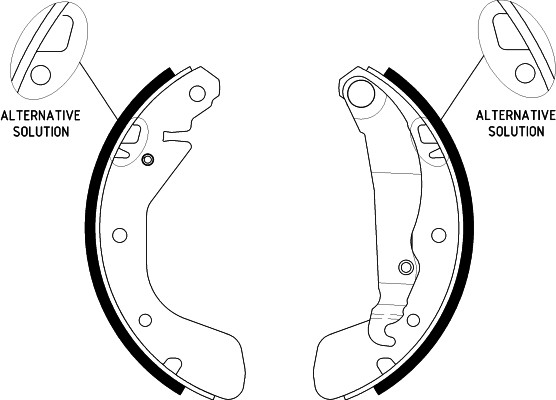 HELLA Fékpofa 8DB355002-471